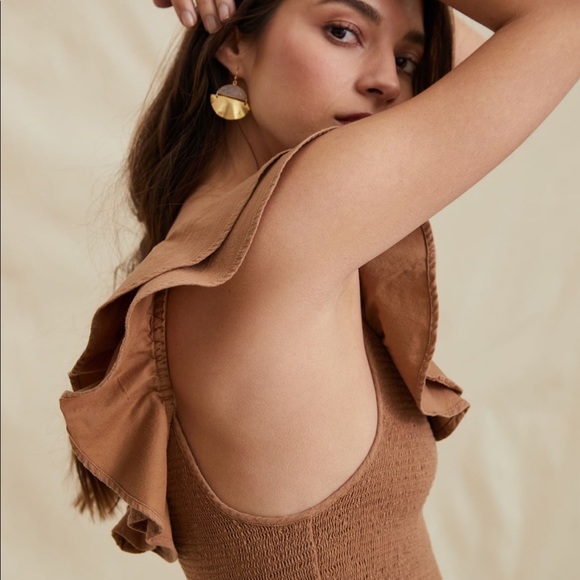 NWT Anthro ▪️ Maeve ruffled smocked top - Picture 4 of 4